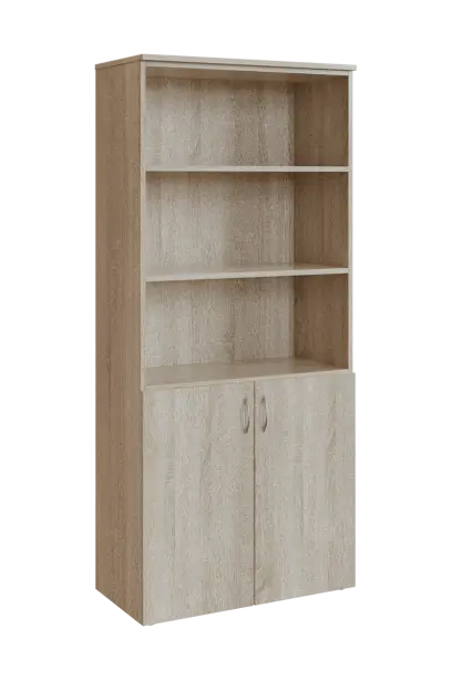 N 5 - 8DN3 kancelářská skříň, 2-dveřová/nika, 1800x800x400, dub bardolino